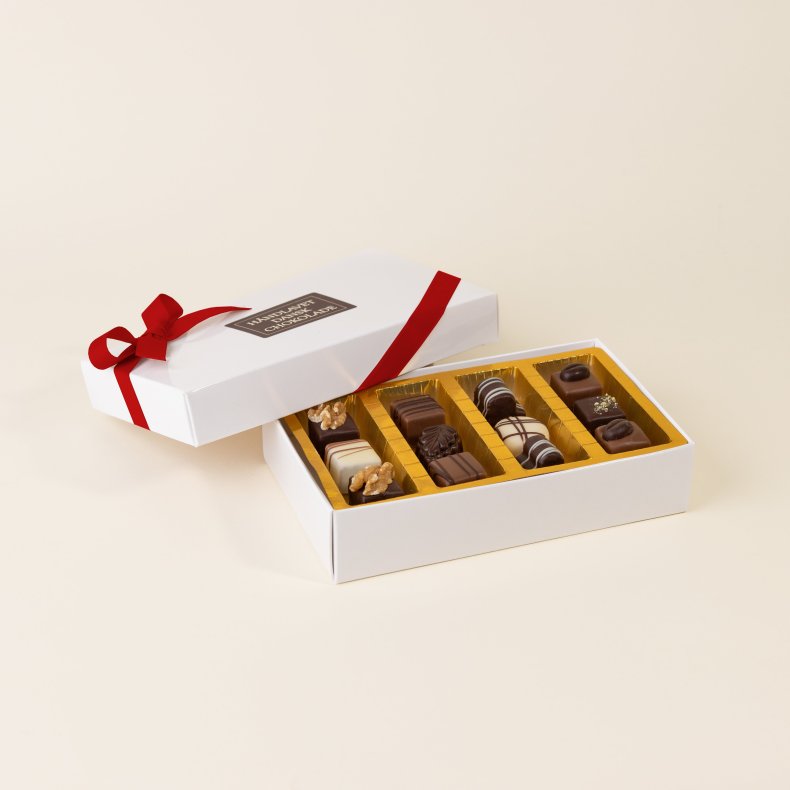 KARDINAL CHOKOLADE - MELLEM GAVESKE DESSERTCHOKOLADER - ca. 150 g.