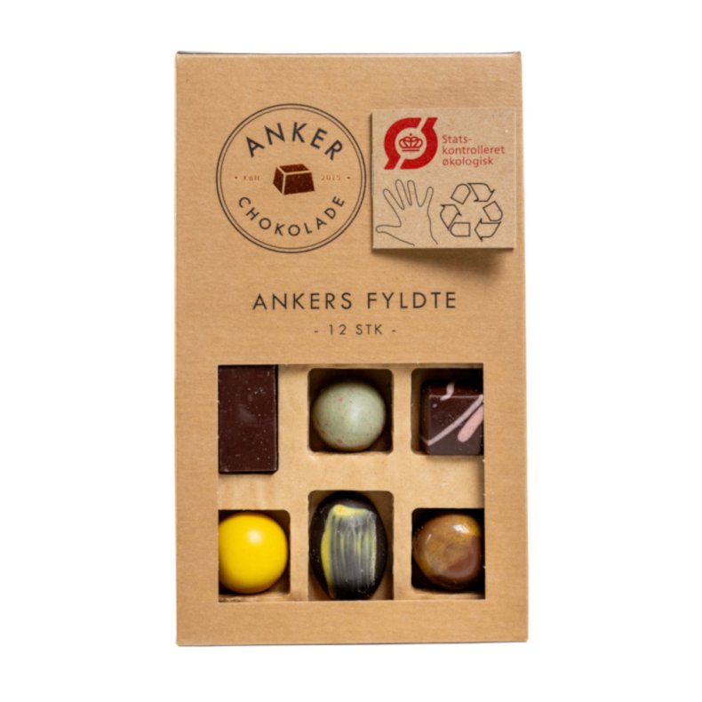 ANKERS FYLDTE 12 STK. - ANKER CHOKOLADE