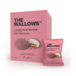 CARAMEL FILLED MALLOWS - RUBY CHOCOLATE