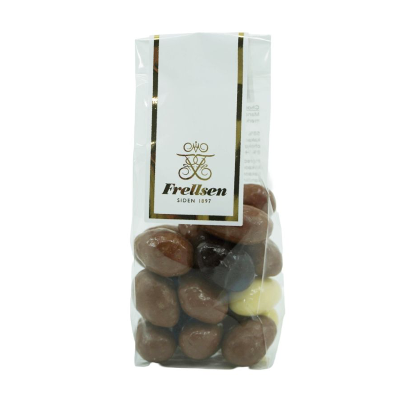 CHOKOLADE MANDLER BLANDET 100g - FRELLSEN CHOKOLADE
