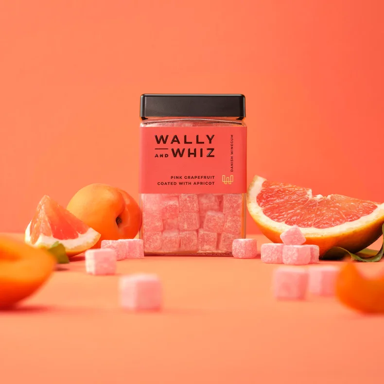 WALLY &amp; WHIZ - PINK GRAPE MED ABRIKOS, 240 G.