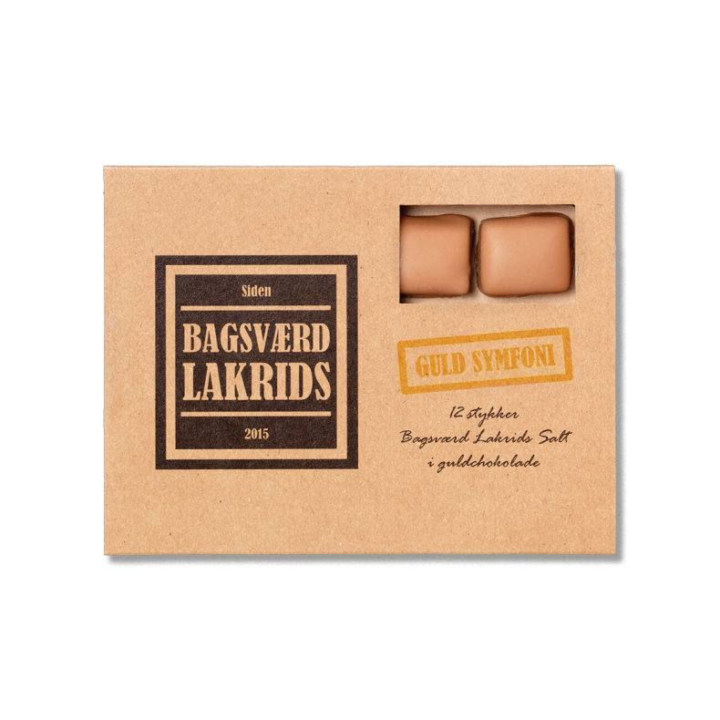 BAGSV�RD LAKRIDS - GULD SYMFONI 12 stk.