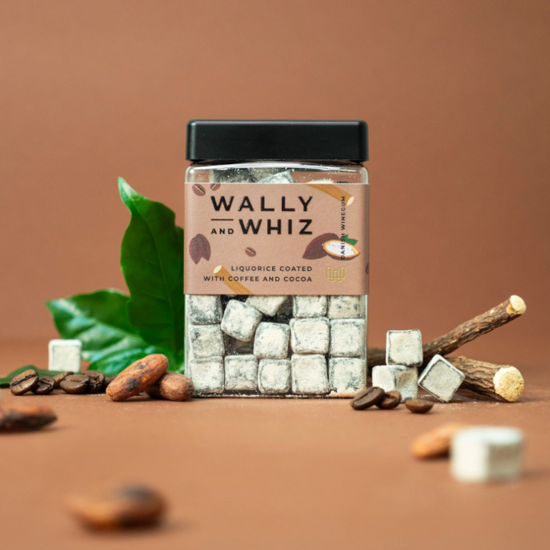 WALLY &amp; WHIZ - LAKRIDS MED KAFFE &amp; KAKAO, 240 G.