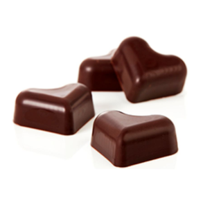 M�RKE CHOKOLADE HJERTER 100 GR. - FRELLSEN CHOKOLADE