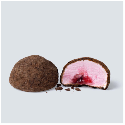 STRAWBERRY FILLED MALLOWS - CACAO &amp; BELGIAN DARK CHOC