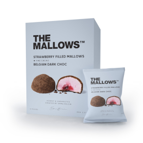 STRAWBERRY FILLED MALLOWS - CACAO & BELGIAN DARK CHOC