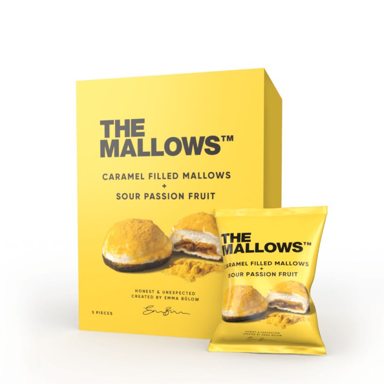 THE MALLOWS - CARAMEL FILLED MALLOWS PASSION FRUIT