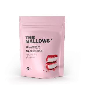 THE MALLOWS - STRAWBERRY + BLACKCURRANT 90 G.