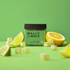 WALLY & WHIZ - LIME MED SUR CITRON, 140 G.