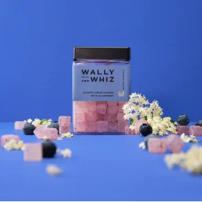 WALLY & WHIZ - HYLDEBLOMST MED BLBR, 240 G.