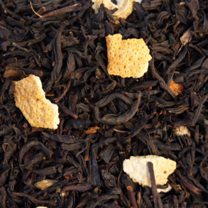 SORT ORANGE TE MED ORANGESKAL